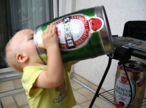 Man-baby-Beer-chug