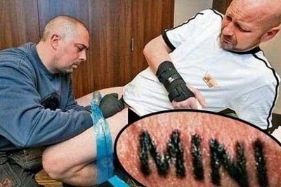 mini tattooed on penis